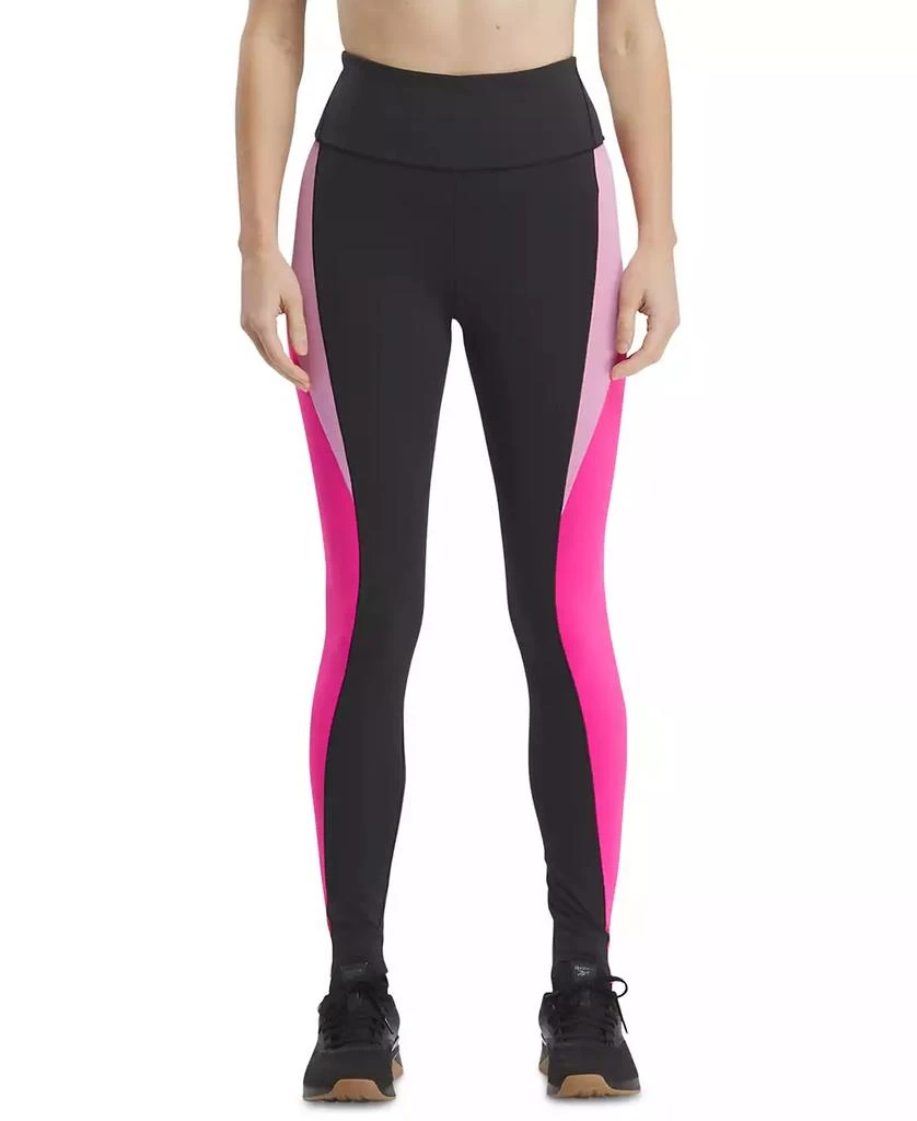 Reebok Women's Active Lux High-Rise Colorblocked Tights 1