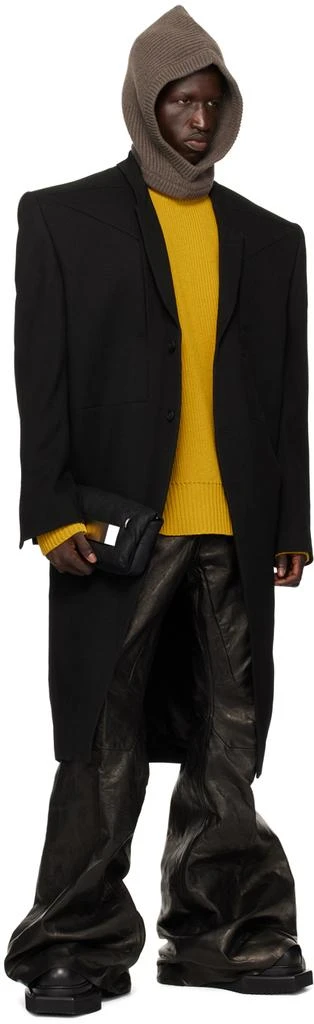 Rick Owens Black Porterville Beatle Turbo Cyclops Chelsea Boots 5