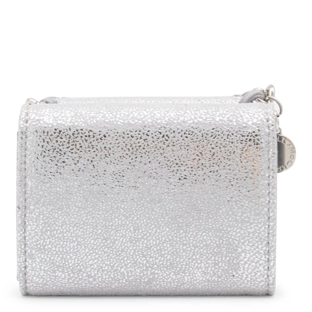 Stella McCartney Stella Mccartney Silver Faux Leather Falabella Wallet 3