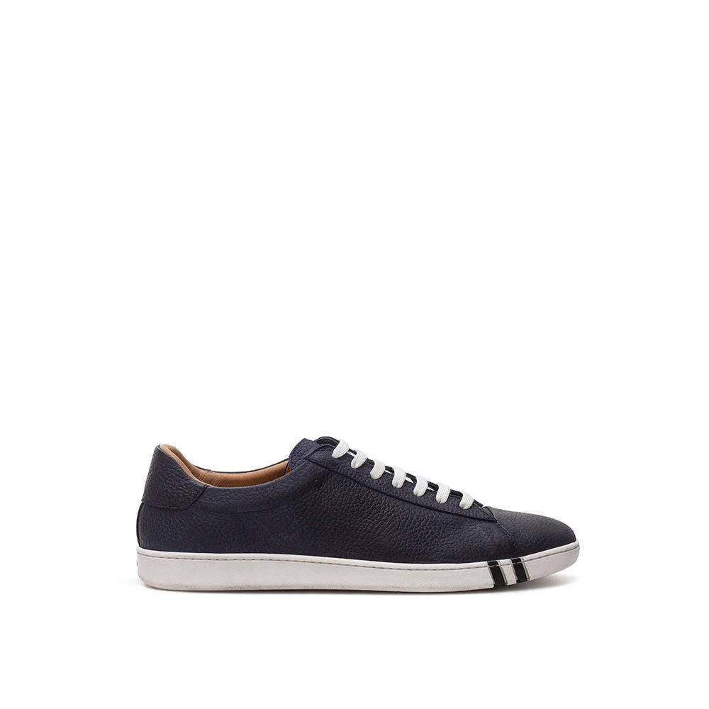 Bally Bally Elegant Blue Leather Sneakers For Men 1