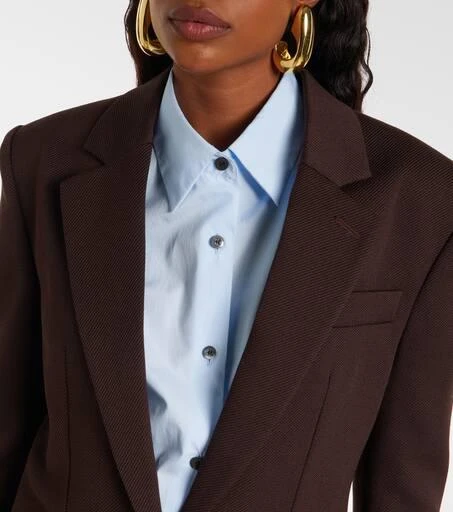 Stella McCartney Single-breasted virgin wool blazer 4