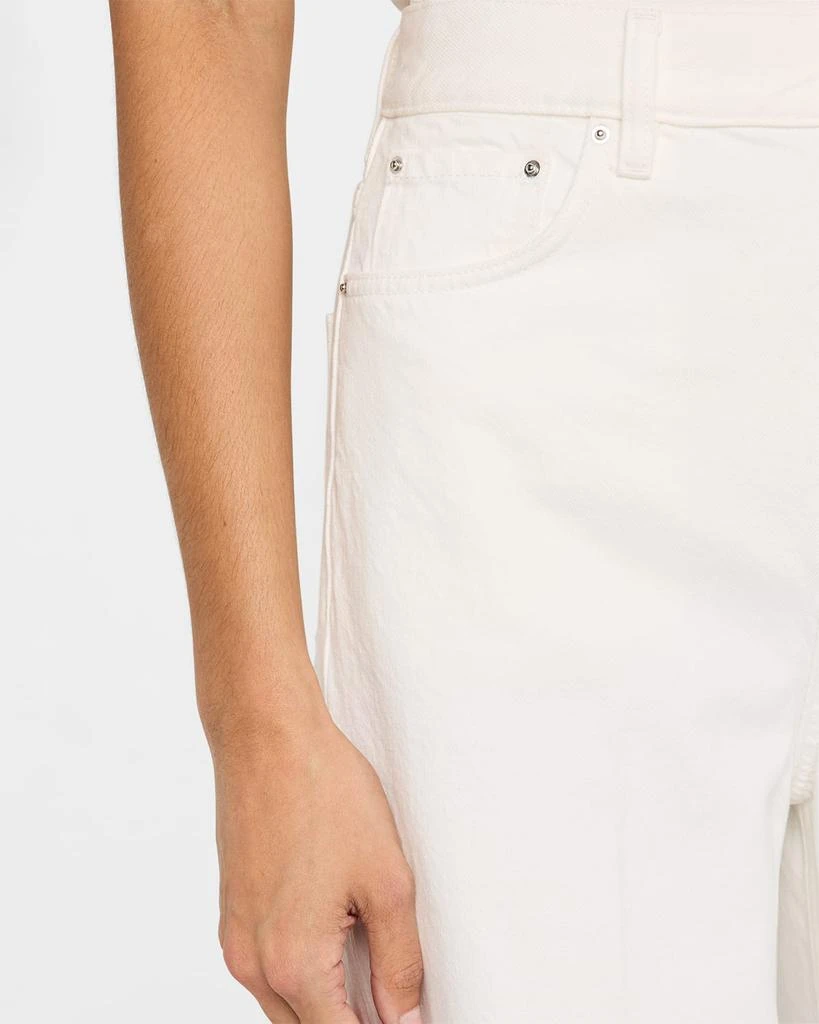 Totême High-Rise Straight-Leg Press-Creased Denim Jeans 4