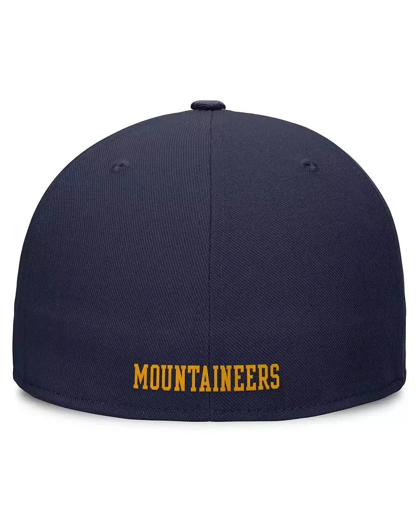 NIKE Men's Navy West Virginia Mountaineers On-Field Pro Fitted Hat 3