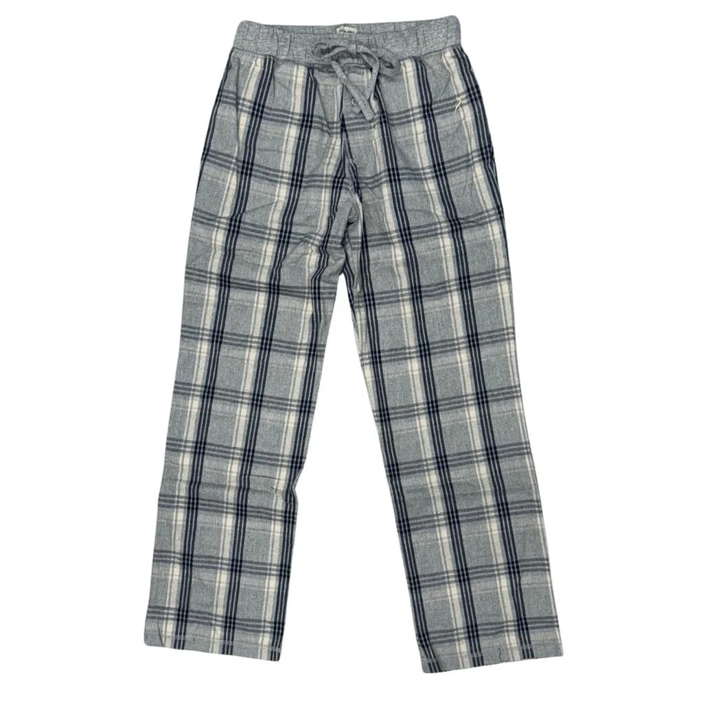 True Grit Men's Mountain Checks Flannel Pants In Grey 1