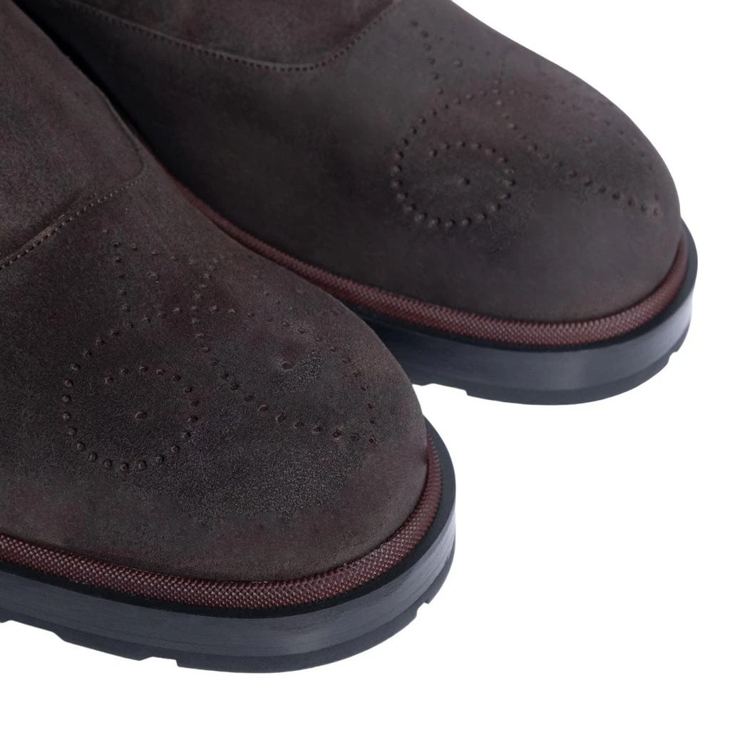 Bally Corad 6239751 Men's Ebano Bovine Suede Leather Chelsea Boots 6