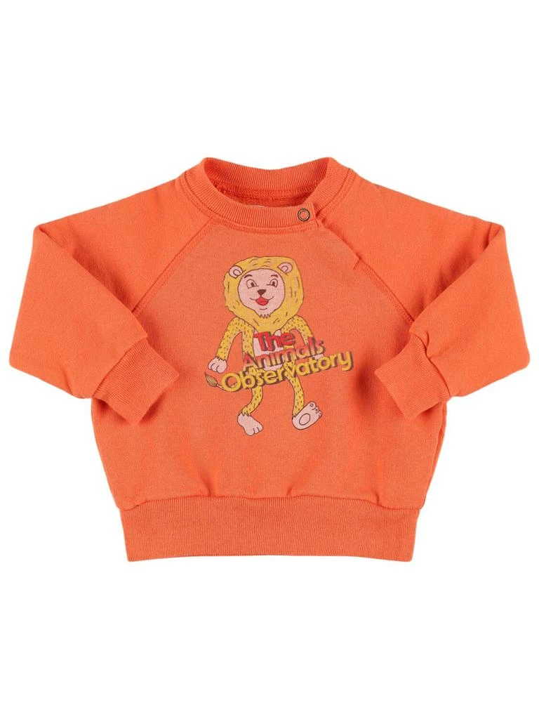 The Animals Observatory Printed Cotton Sweatshirt 1