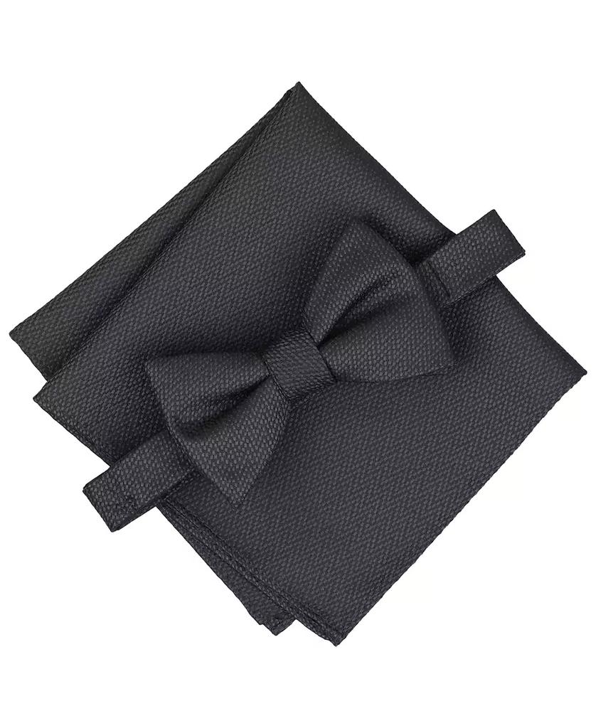 Alfani Men
s Amado Solid Bow Tie and Pocket Square, 2-Piece Set, Macy
s Exclusive
