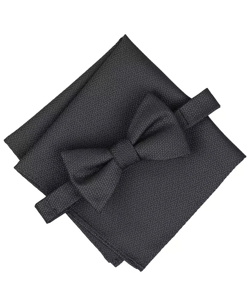Alfani Men's Amado Solid Bow Tie and Pocket Square, 2-Piece Set, Macy's Exclusive 1
