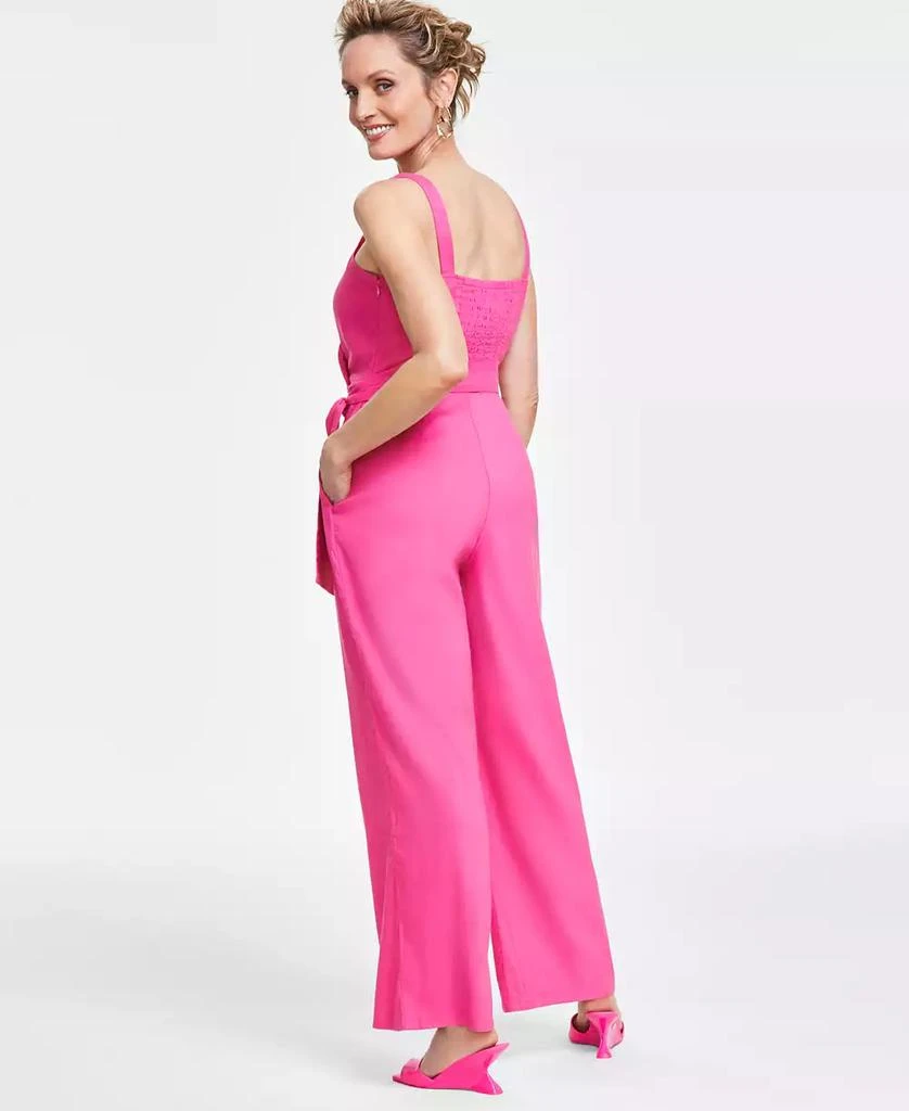 INC International Women's Chain-Strap Tie-Waist Jumpsuit, Created for Macy's 2
