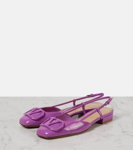Valentino VLogo Signature patent leather flats 5