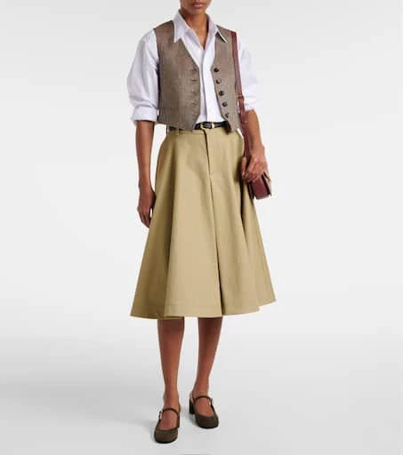 Gianvito Rossi Leather-trimmed suede slingback pumps 3