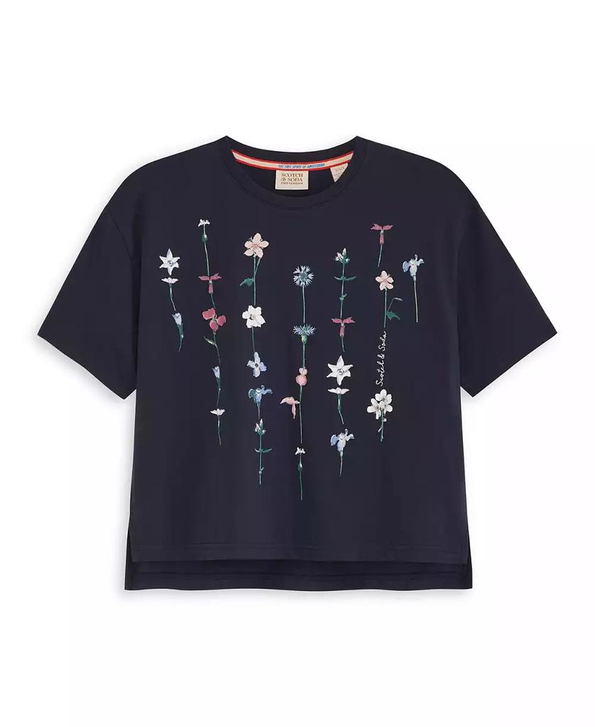 Scotch & Soda Big Girls Jersey Short Sleeve Fashion T-Shirt