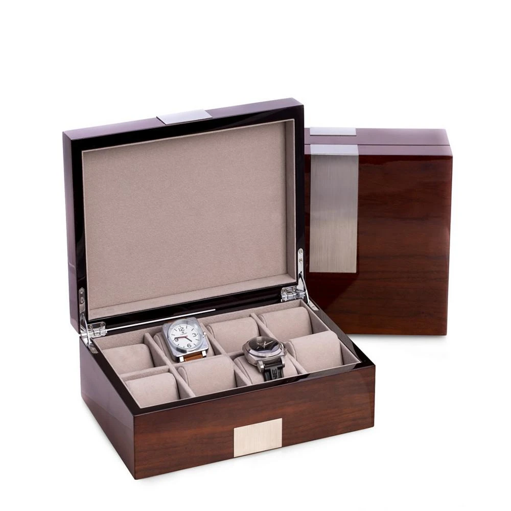 Bey-Berk Walnut Wood Watch Box 1