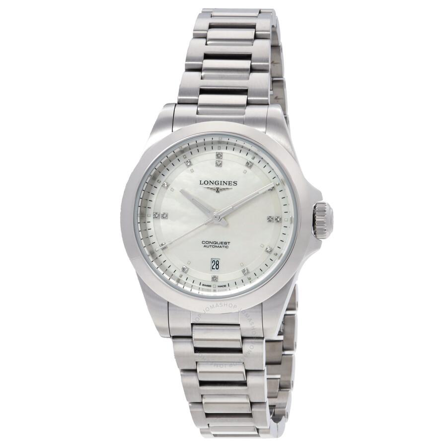 Longines Longines Conquest Automatic Diamond Silver Dial Ladies Watch L3.320.4.87.6