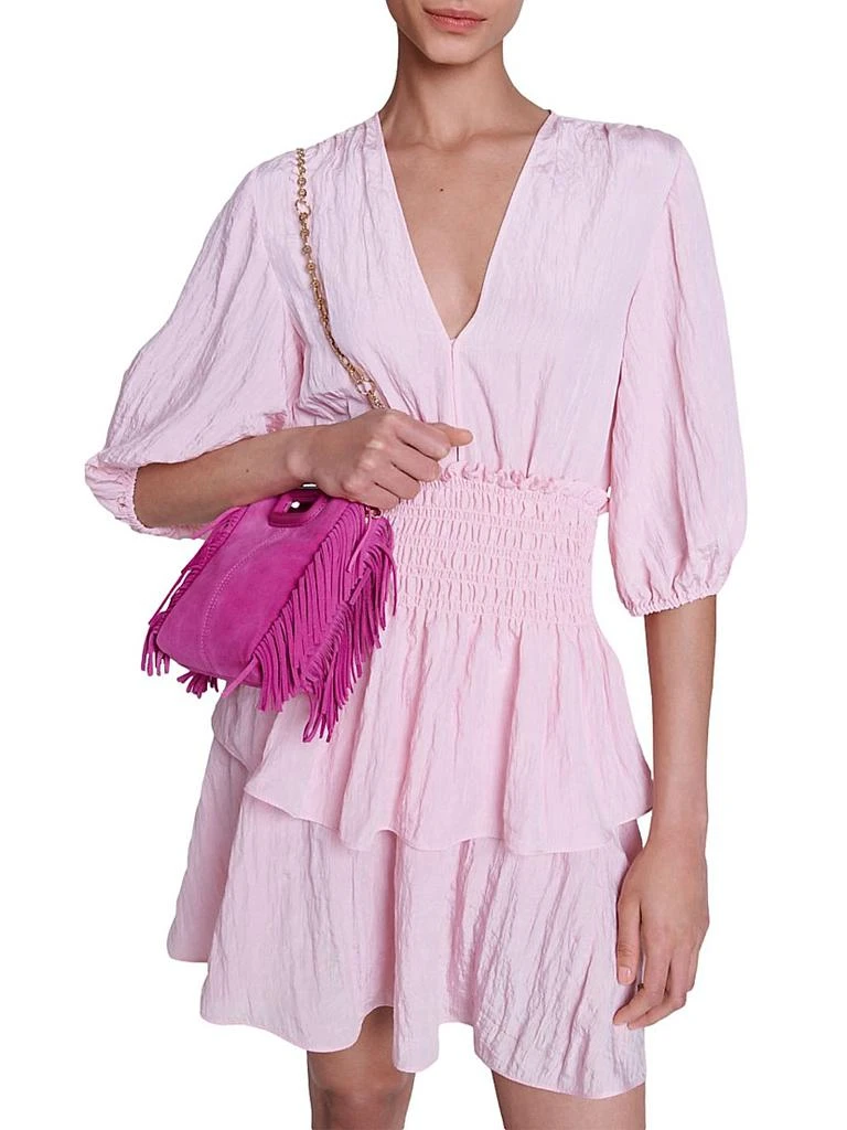 Maje Short Ruffled Dress 3