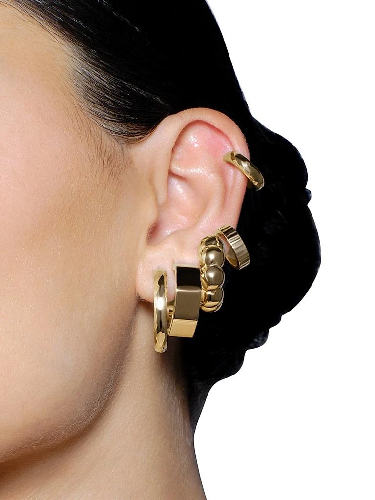 LANA Rock 14K Yellow Gold Faceted Hoop Earrings/22MM 2