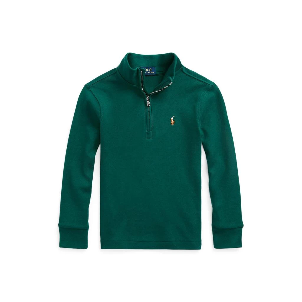 Polo Ralph Lauren Kids Cotton Interlock Quarter-Zip Pullover (Toddler/Little Kids) 1