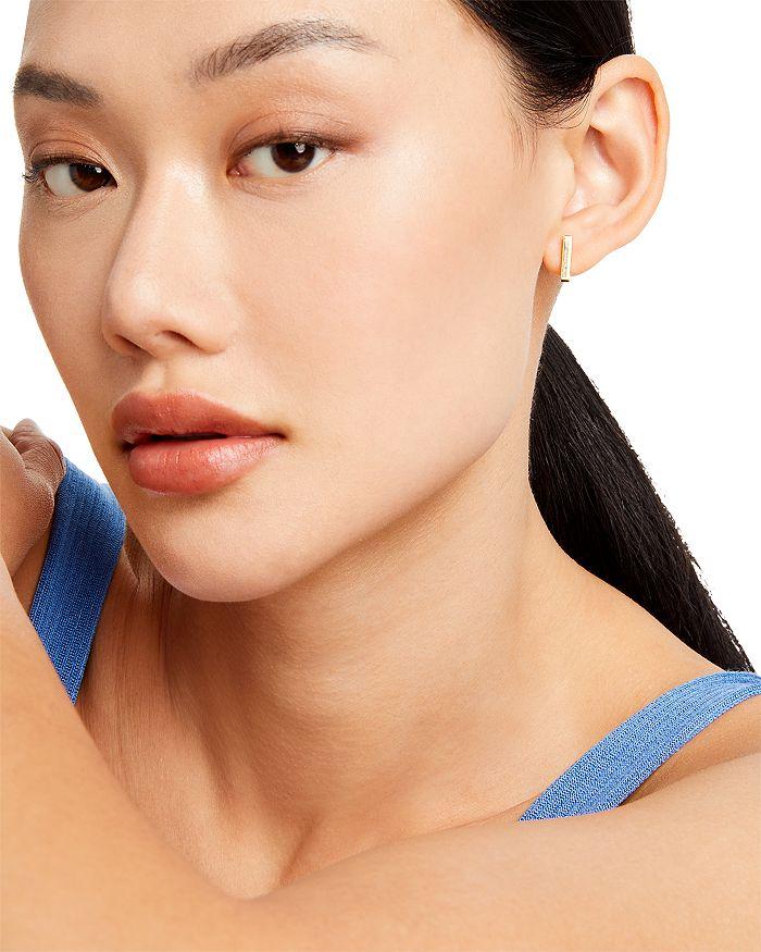 Moon & Meadow Bar Stud Earrings in 14K Yellow Gold - Exclusive