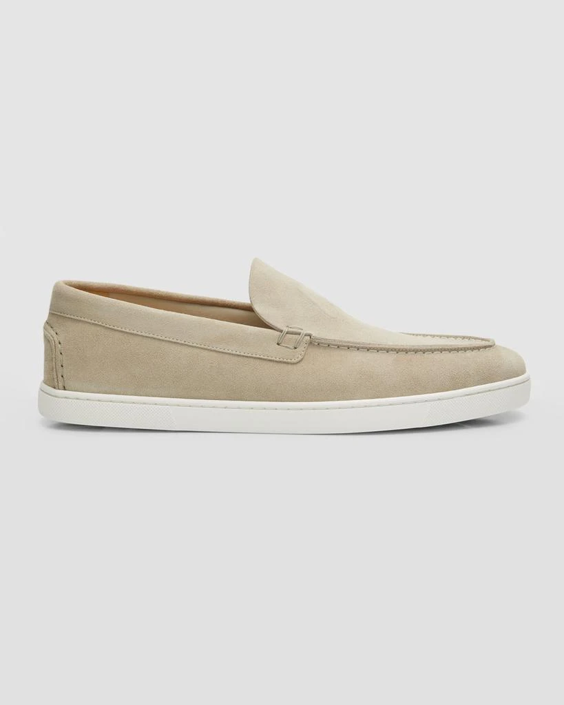 Christian Louboutin Men's Varsiboat Red Sole Leather Boat Shoes 1