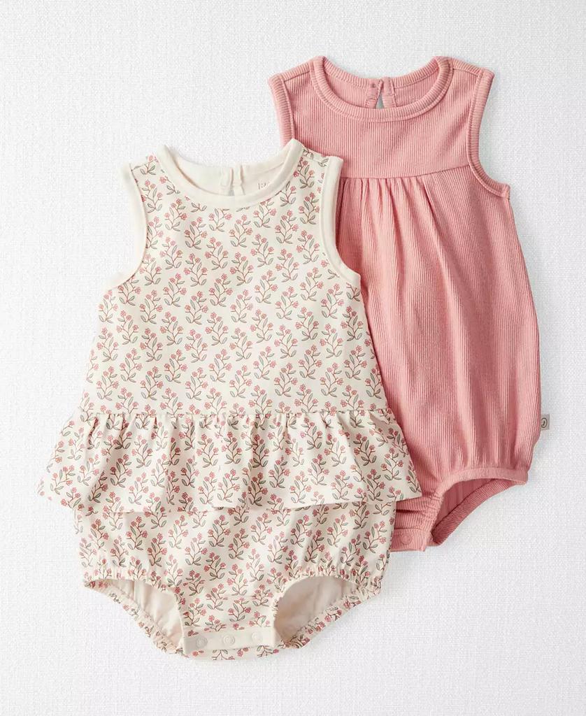 Carter's Baby Girls 2-Pc. Organic Cotton Sunsuits Set