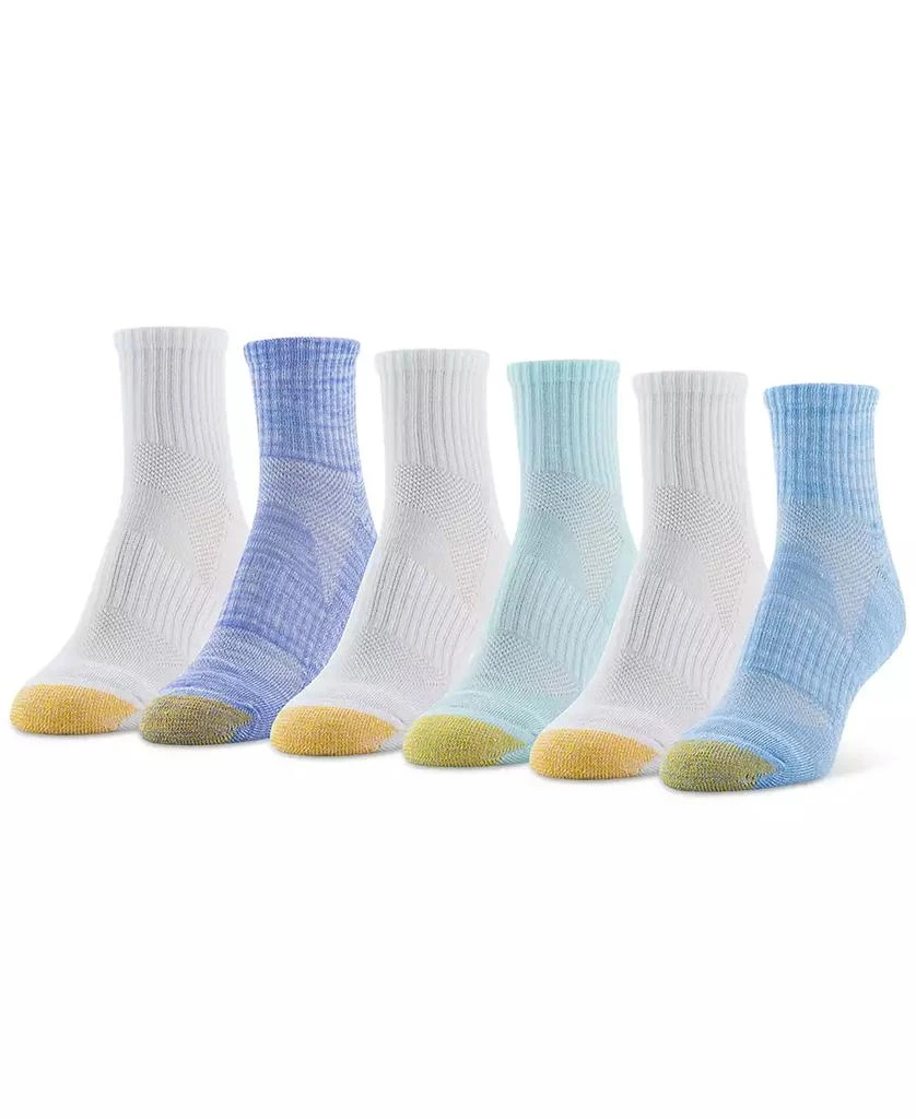 Gold Toe Women's 6-Pk. Sport Half-Cushion Quarter Socks 5825S5 1