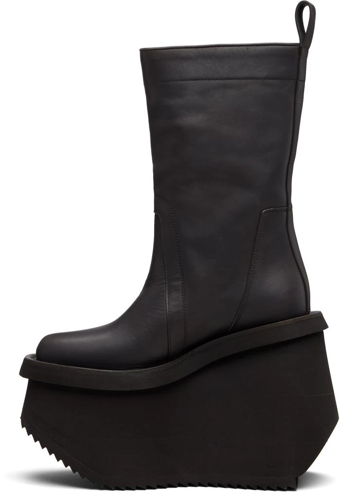 Rick Owens Gray Concordians Factory Boots 3