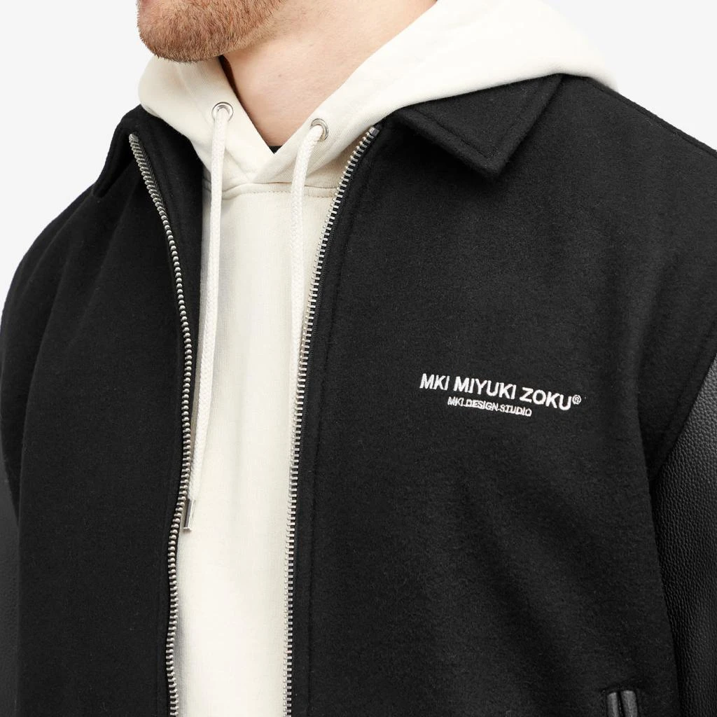 MKI MKI NDM Leather Varsity Jacket 5