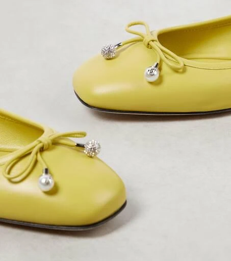 Jimmy Choo Elme bow-detail leather ballet flats 6