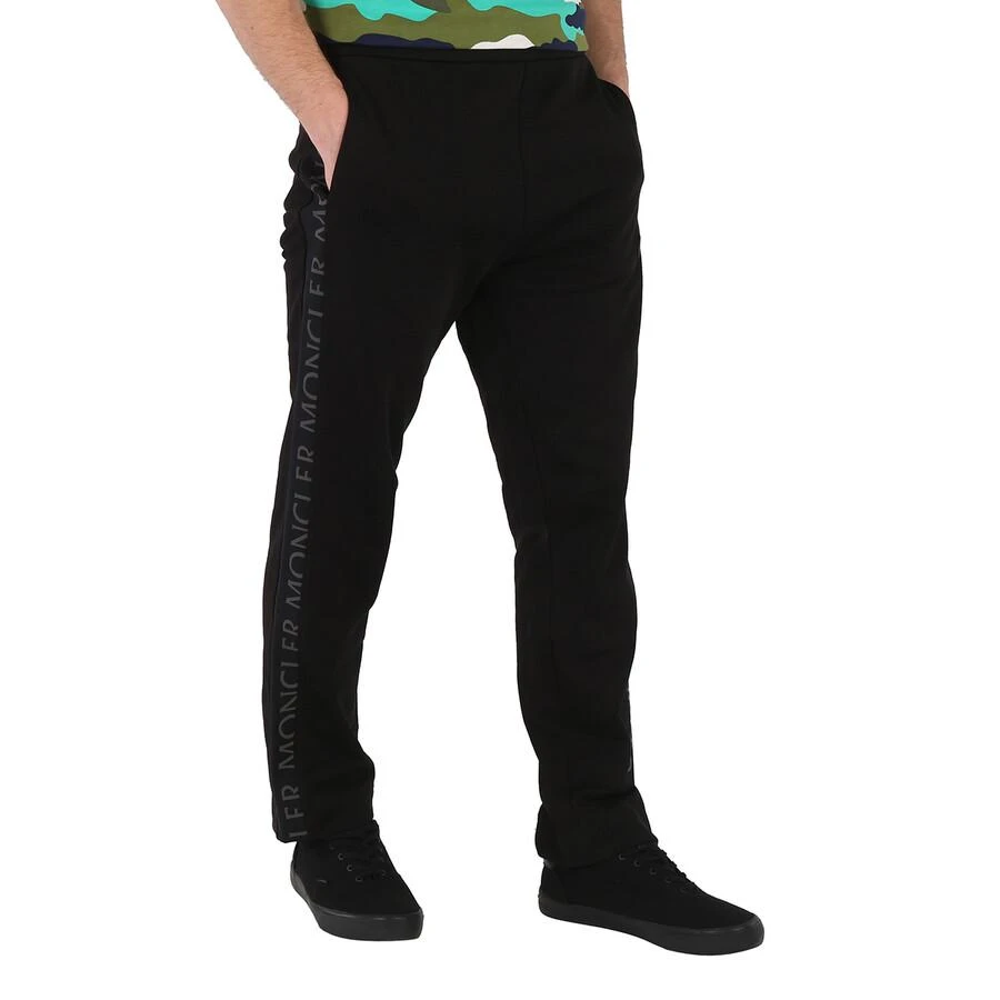 Shop Men's Black Logo-Print Track Pants on Sale at BeyondStyle