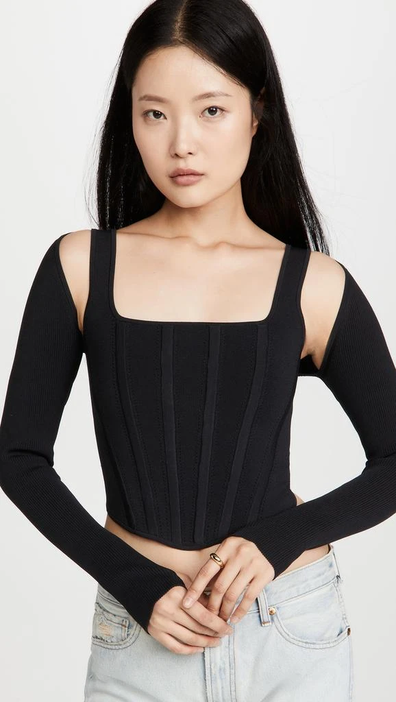 Dion Lee Pointelle Corset Top 1