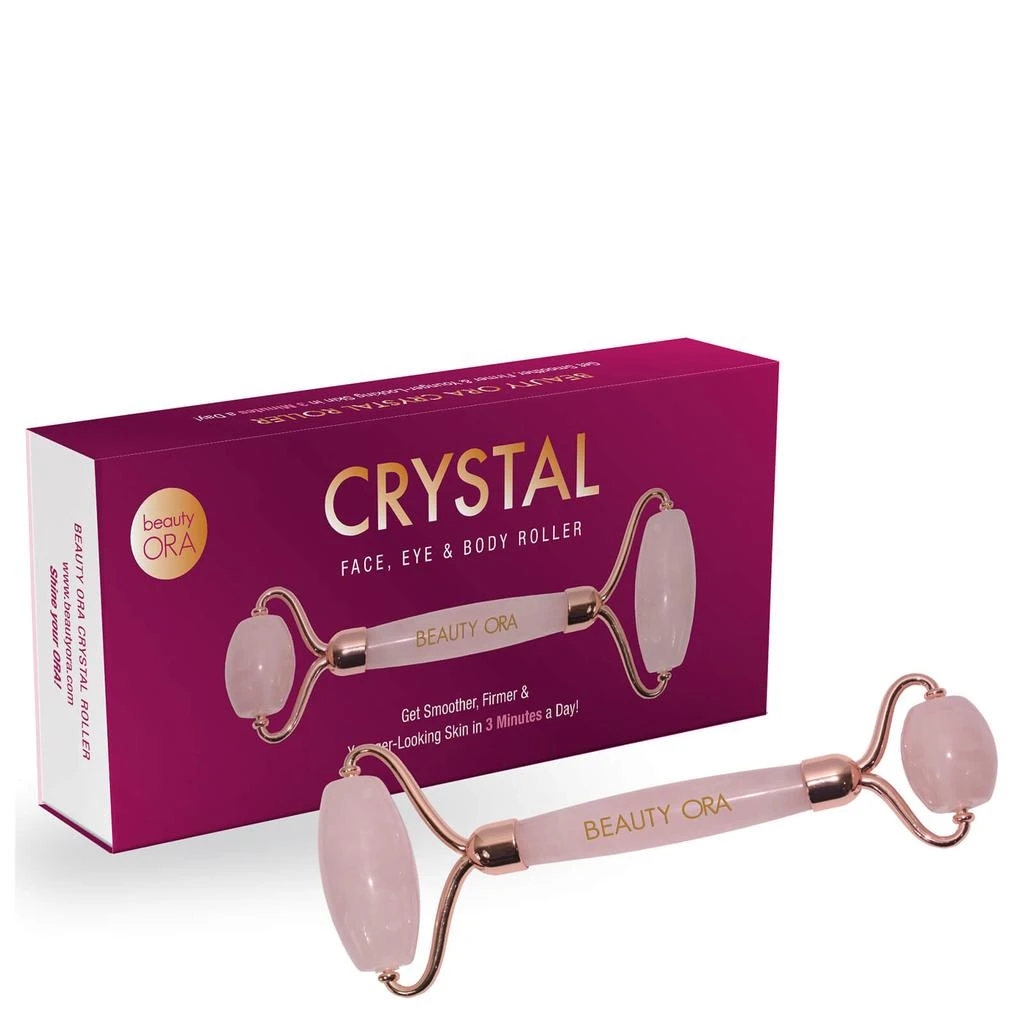 Beauty ORA Beauty ORA Crystal Face, Eye and Body Roller - Rose Quartz 3