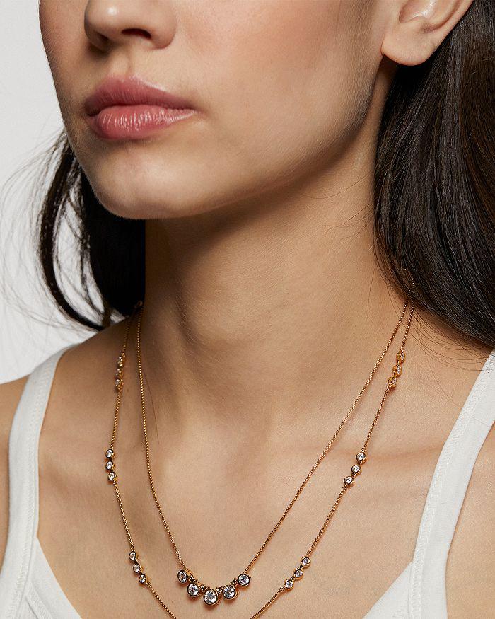 Nadri Bklyn Cubic Zirconia Bezel Layered Necklace, 16"-19"