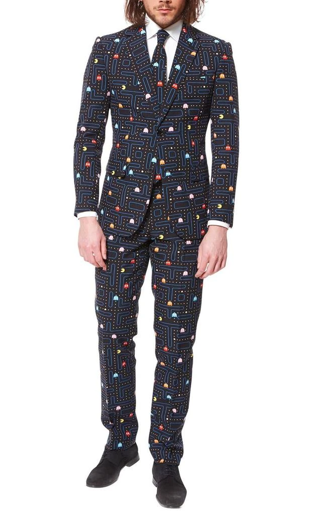 OppoSuits 'Pac-Man™' Trim Fit Two-Piece Suit with Tie 5