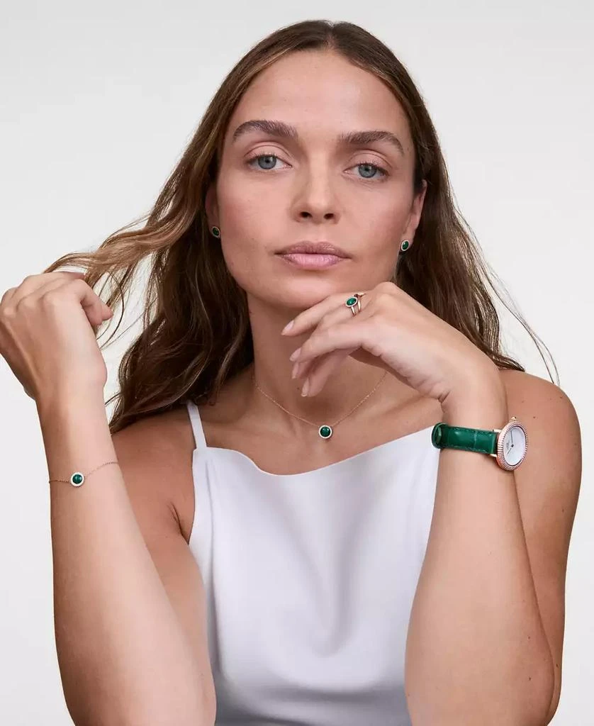 Daniel Wellington Women's Analog Green Leather Watch, 32mm 5