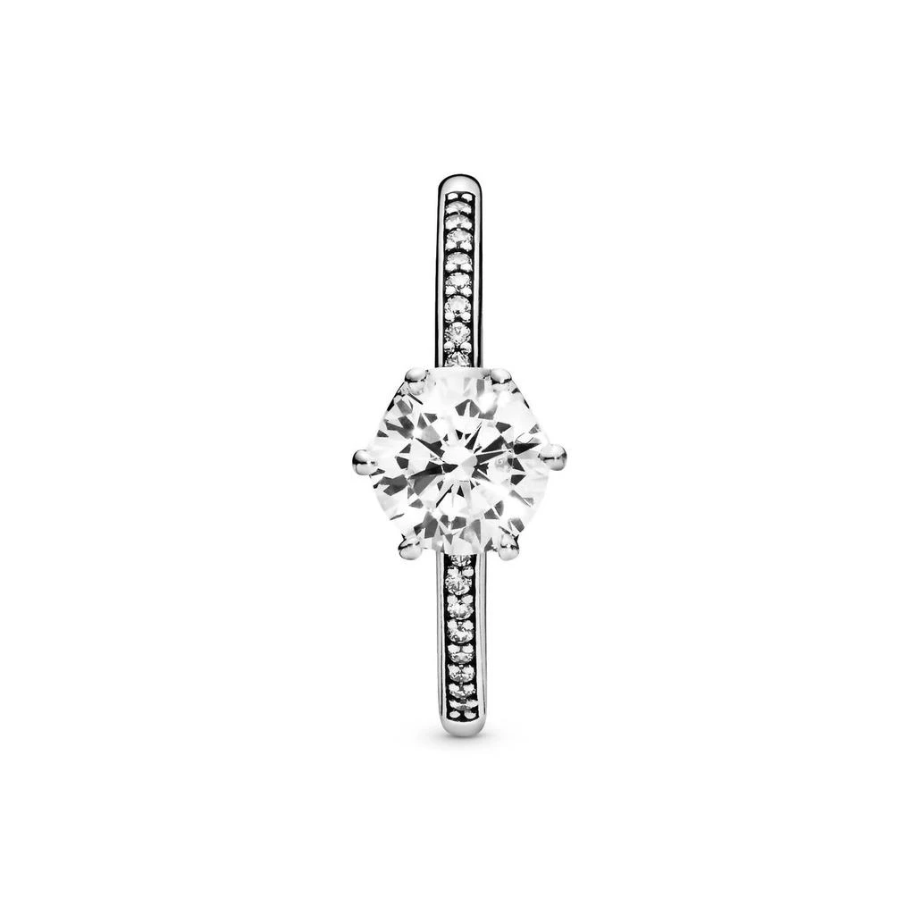 PANDORA Pandora - Women
s Clear Sparkling Crown Solitaire Ring 2