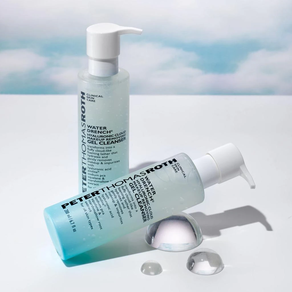 Peter Thomas Roth Water Drench Hyaluronic Cloud Makeup Removing Gel Cleanser|200 ml / 6.7 fl oz 3