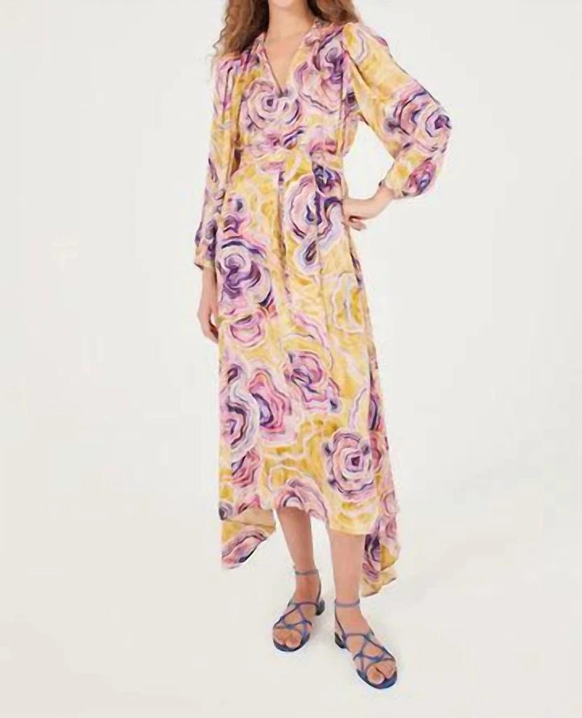 CHUFY Mila Maxi Dress In Mikkel Mustard 1