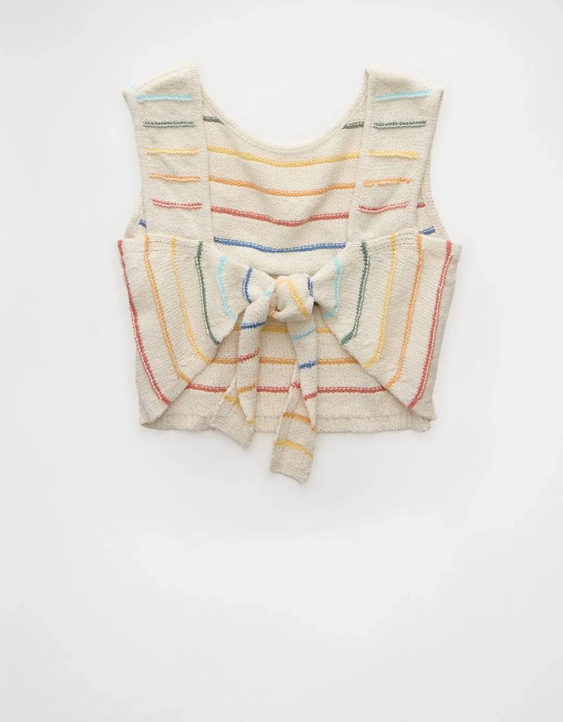 AE AE Pride Cropped Tie Back Sweater Tank Top 5