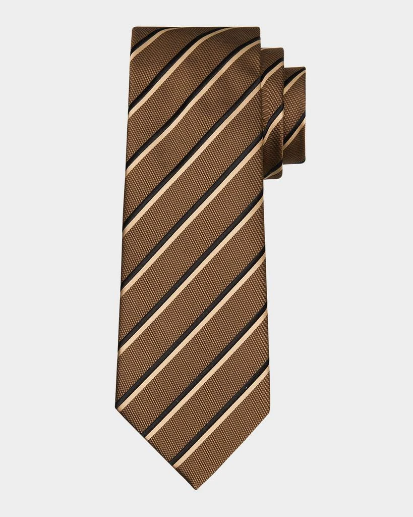 TOM FORD Men's Diagonal Stripe Silk Tie 1