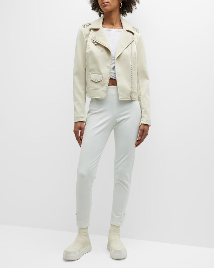 Blanc Noir City Classic Moto Jacket