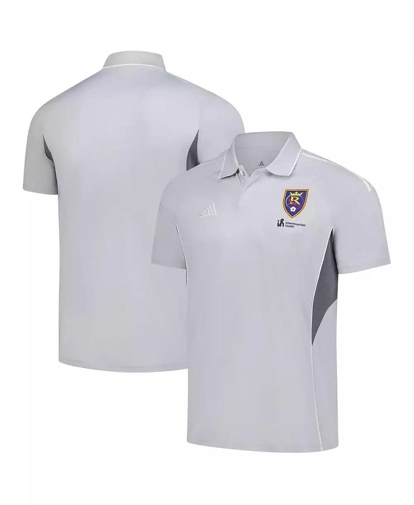 Adidas Men's Silver Real Salt Lake 2025 Training Polo Shirt 1