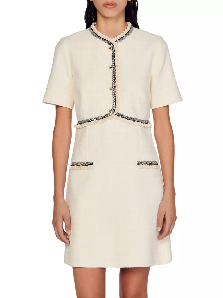 Sandro Short Tweed Dress