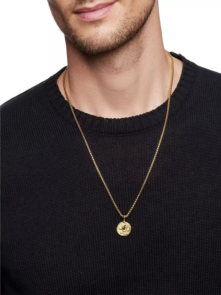 David Yurman Leo Amulet in 18K Yellow Gold, 27mm 7