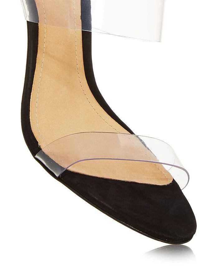 Schutz Women's Ariella Clear Strap High-Heel Slide Sandals 6