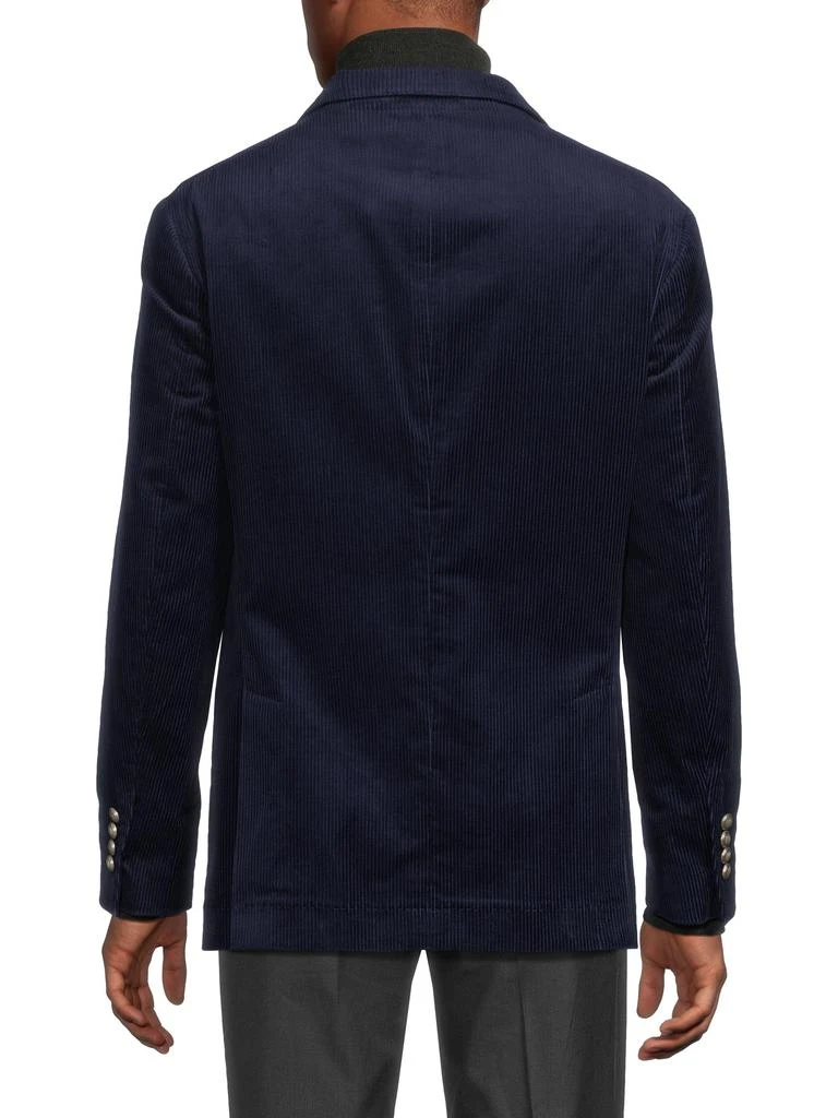 Brunello Cucinelli Corduroy Cotton Double-Breasted Blazer 2