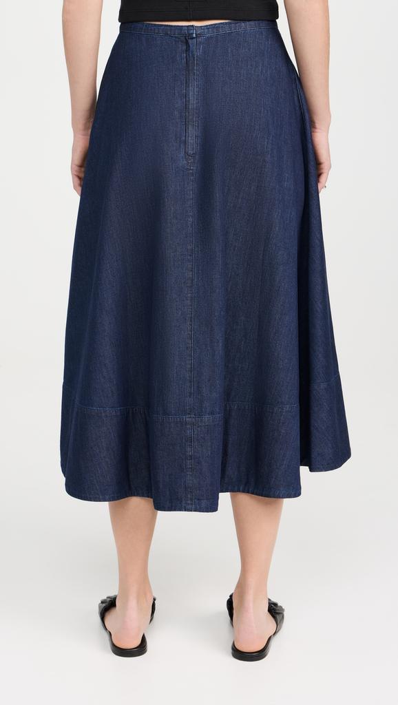 Tibi Summer Denim Circle Skirt