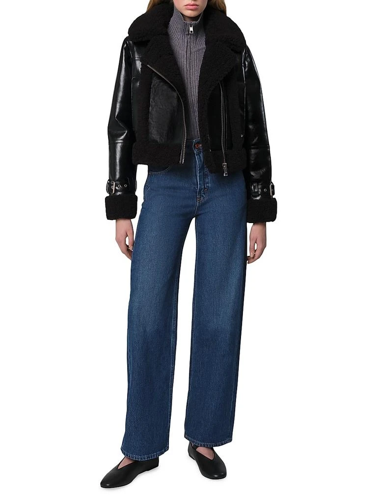 Apparis Jay Shiny Faux-Leather Jacket 2
