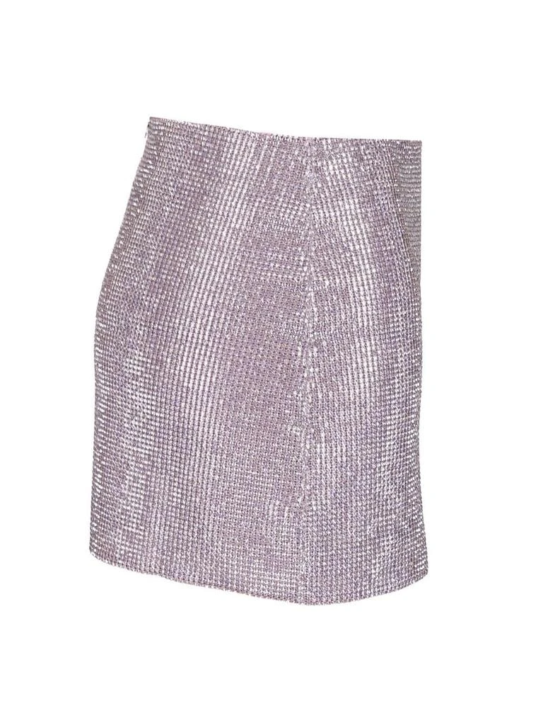 Self Portrait Self-Portrait Metallic Mesh Mini Skirt 3