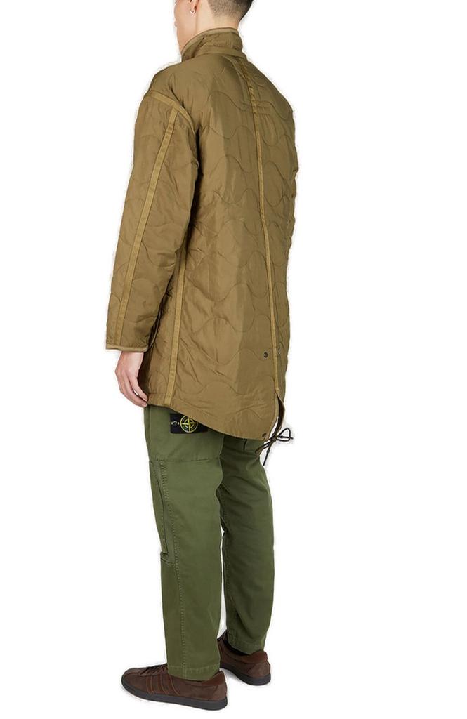 Liberaiders Liberaiders Quilted Graphic Patch High-Neck Coat