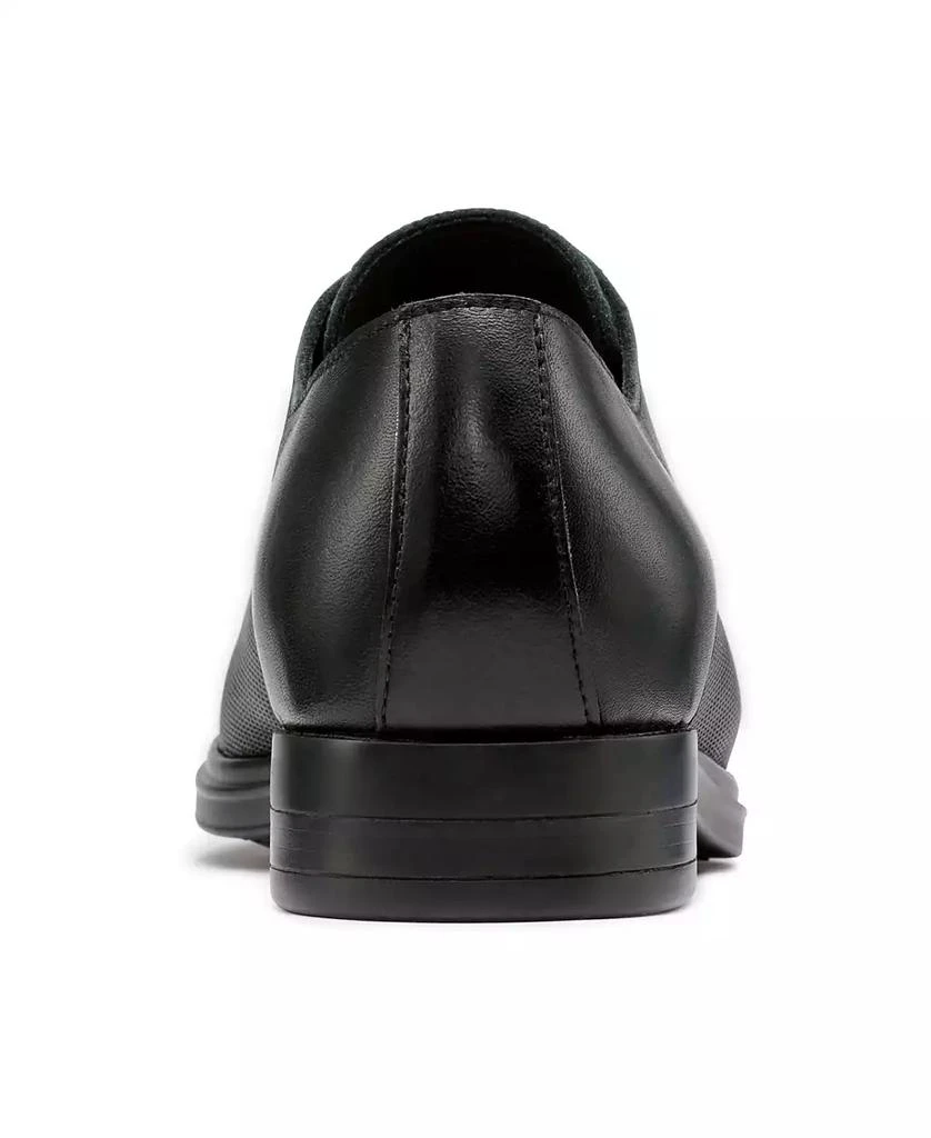 Karl Lagerfeld Paris Men's Leather Cap Toe Derby Lace-Up Shoes 3